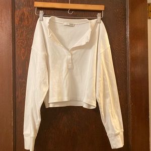 Wilfred crop long sleeve shirt